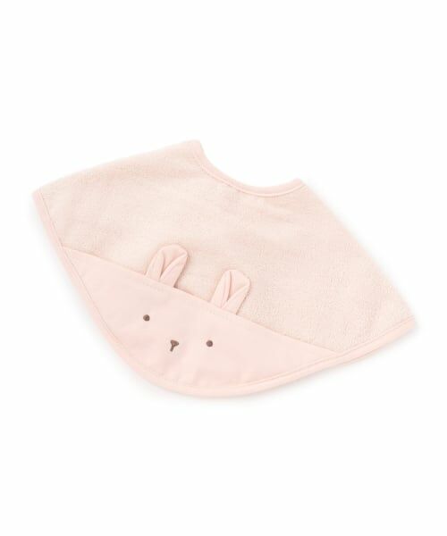 petit main / プティマイン スタイ・ビブ | 【防水】アニマルビックスタイ（ライト ピンク）