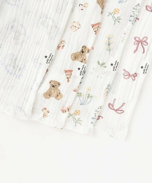 petit main / プティマイン ベビー・キッズウエア | ガーゼおくるみ | 詳細1