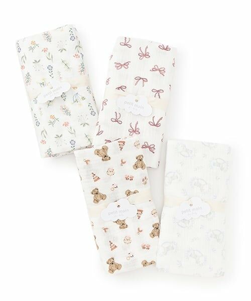 petit main / プティマイン ベビー・キッズウエア | ガーゼおくるみ | 詳細4