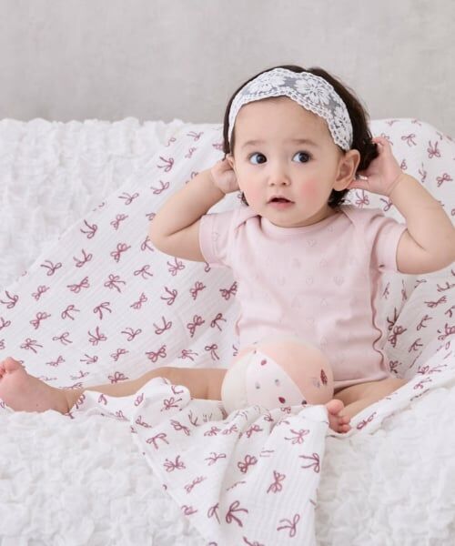 petit main / プティマイン ベビー・キッズウエア | ガーゼおくるみ | 詳細5