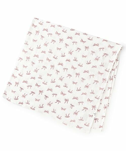 petit main / プティマイン ベビー・キッズウエア | ガーゼおくるみ（ピンク）