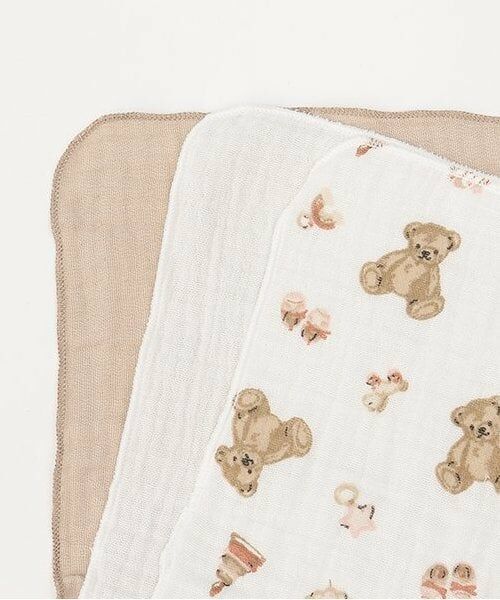 petit main / プティマイン ベビー・キッズグッズ | ガーゼ小3P | 詳細3