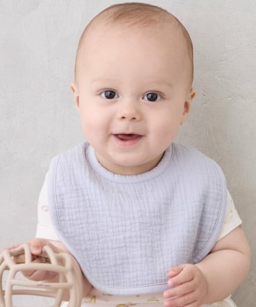 petit main / プティマイン スタイ・ビブ | ガーゼスタイ2P（ライト ブルー）