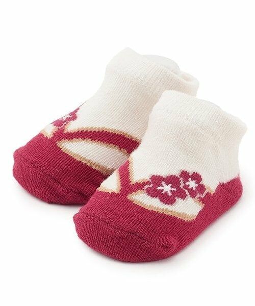 petit main / プティマイン ベビー・キッズウエア | GIRLS足袋風カップソックス（赤）