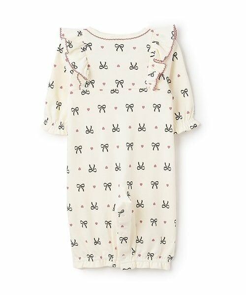 petit main / プティマイン ロンパース | 【オーガニック】肩フリル2WAYオール | 詳細1