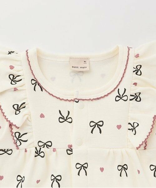 petit main / プティマイン ロンパース | 【オーガニック】肩フリル2WAYオール | 詳細3