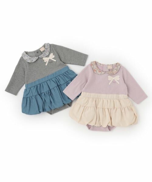 petit main / プティマイン ロンパース | 【リンク】衿つきバルーンSKロンパース | 詳細14