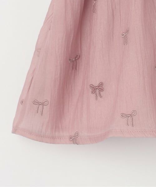 petit main / プティマイン ベビー・キッズウエア | リボン刺しゅうOPセットアップ | 詳細5