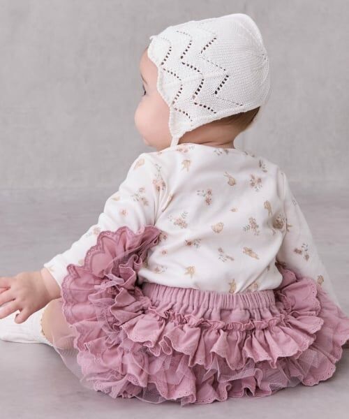 petit main / プティマイン ベビー・キッズウエア | レースフリルパンツ | 詳細1