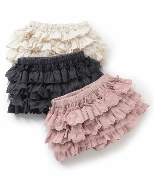 petit main / プティマイン ベビー・キッズウエア | レースフリルパンツ | 詳細9