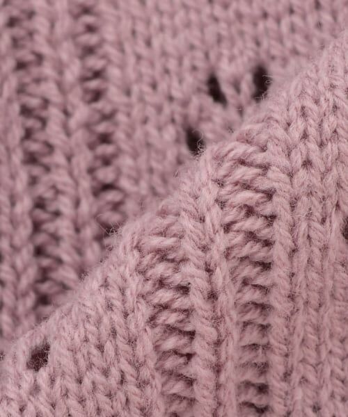 petit main / プティマイン ベビー・キッズウエア | 裾フリル針抜きカーディガン | 詳細7