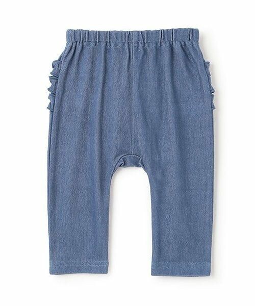 petit main / プティマイン ベビー・キッズウエア | バックフリルレギンス（紺）