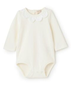 petit main / プティマイン ロンパース | スカラップ衿ロンパース