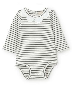 petit main / プティマイン ロンパース | スカラップ衿ロンパース