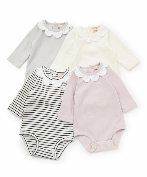 petit main / プティマイン ロンパース | スカラップ衿ロンパース | 詳細6