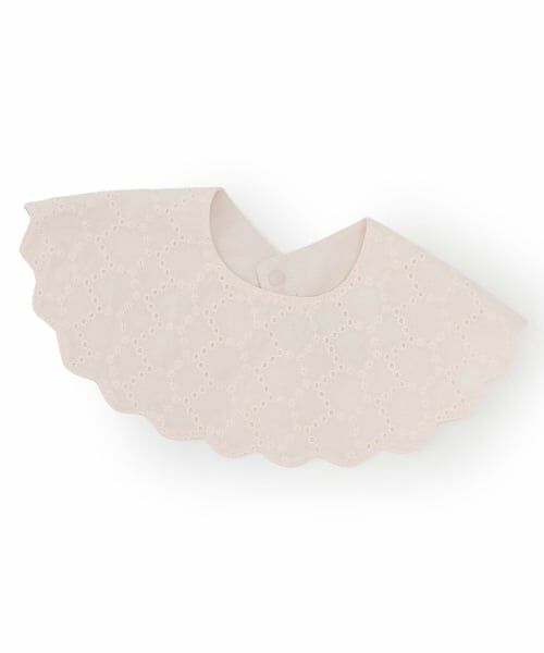 petit main / プティマイン スタイ・ビブ | 【防水】スカラップスタイ（ライト ピンク）