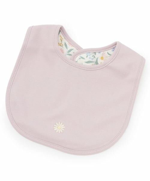petit main / プティマイン スタイ・ビブ | 【防水】リバーシブルスタイ（ラベンダー）