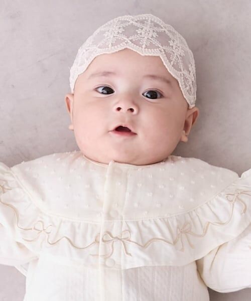 petit main / プティマイン ベビー・キッズグッズ | レースヘアバンド（生成）