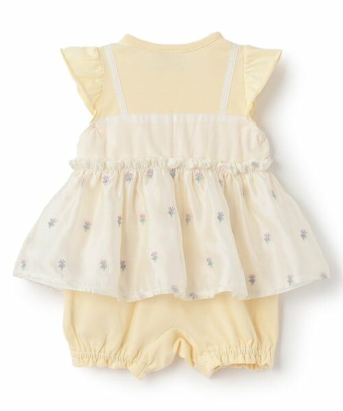 petit main / プティマイン ロンパース | キャミ刺しゅうカバーオール | 詳細1