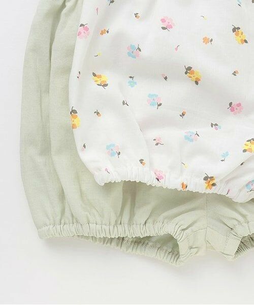 petit main / プティマイン ベビー・キッズウエア | 【リンク】シャーリングティアードOPセットアップ | 詳細7