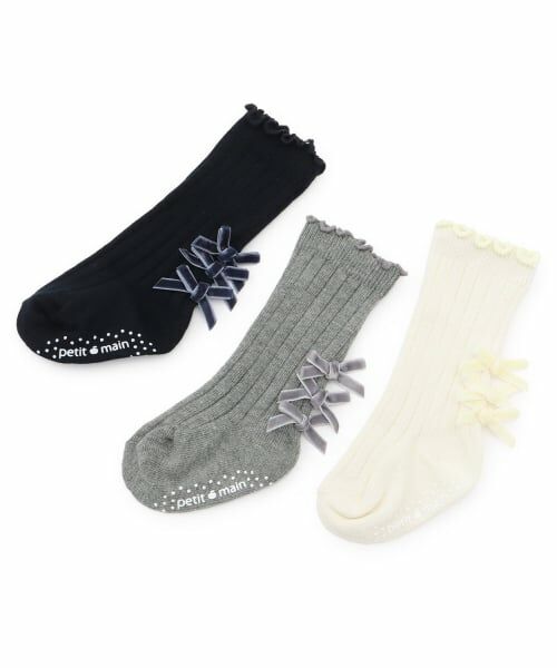 petit main / プティマイン ベビー・キッズウエア | リボンハイソックス | 詳細6