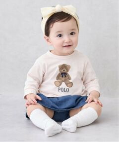 petit main / プティマイン ベビー・キッズウエア | 【POLO BCS】クマグラフィック長袖T+スカパンセット