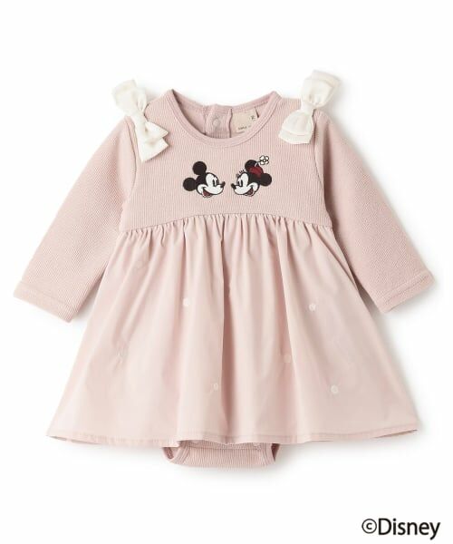 petit main / プティマイン ロンパース | 【Disney】【リンク】ドッキングOPロンパース（ピンク）
