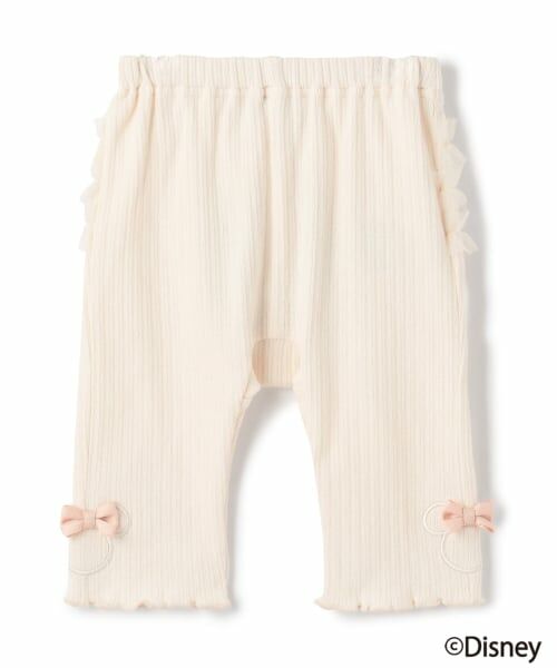 petit main / プティマイン ベビー・キッズウエア | 【Disney】アップリケレギンス（アイボリー）