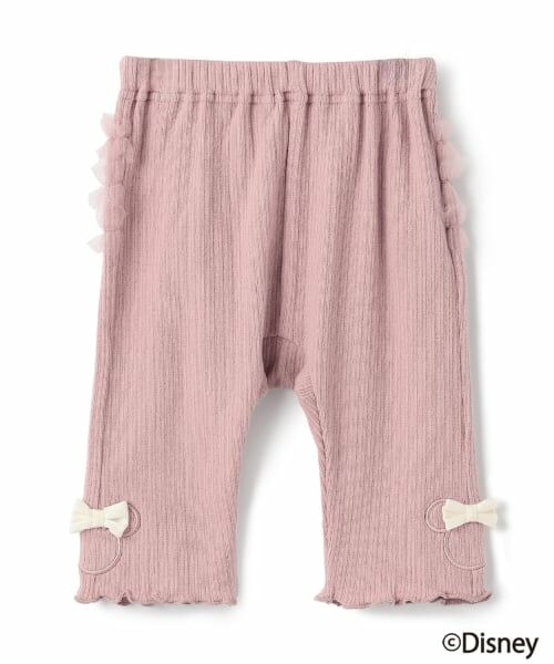 petit main / プティマイン ベビー・キッズウエア | 【Disney】アップリケレギンス（ライト ピンク）
