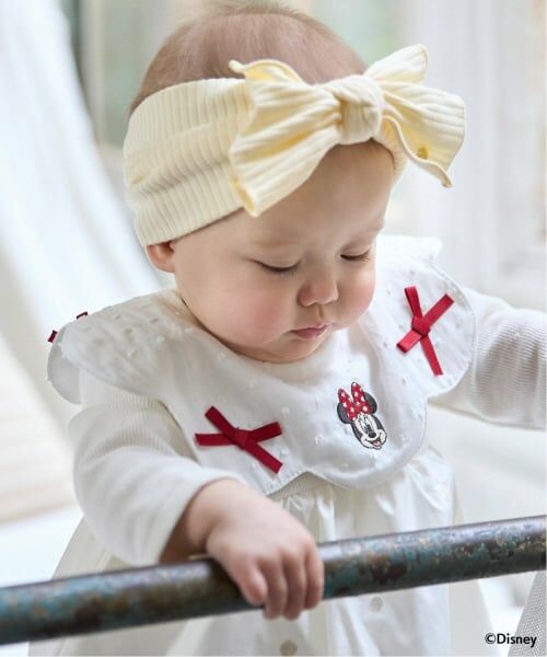 petit main / プティマイン スタイ・ビブ | 【Disney】スカラップリボンスタイ | 詳細1