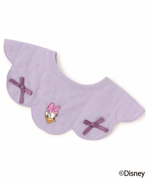 petit main / プティマイン スタイ・ビブ | 【Disney】スカラップリボンスタイ（ラベンダー）