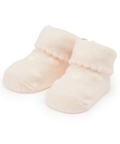 petit main / プティマイン ベビー・キッズウエア | 後ろリボンハートカップソックス