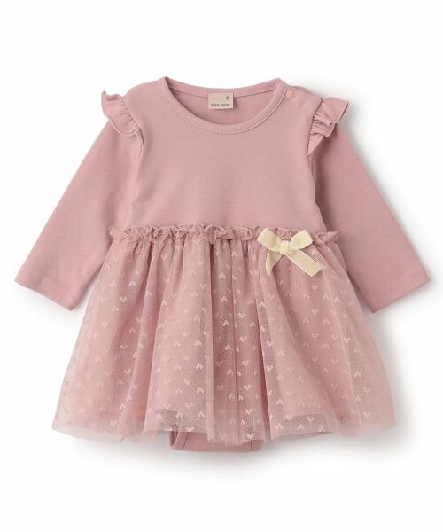 petit main / プティマイン ロンパース | チュールドッキングOPロンパース | 詳細2