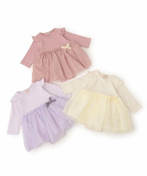 petit main / プティマイン ロンパース | チュールドッキングOPロンパース | 詳細9