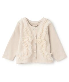 petit main / プティマイン ベビー・キッズウエア | 【リンク】チュールフリルカットカーディガン