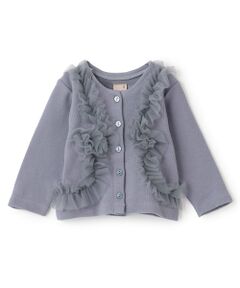 petit main / プティマイン ベビー・キッズウエア | 【リンク】チュールフリルカットカーディガン