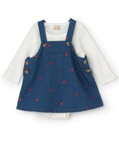 petit main / プティマイン ベビー・キッズウエア | 【リンク】刺しゅうサロペSKセットアップ