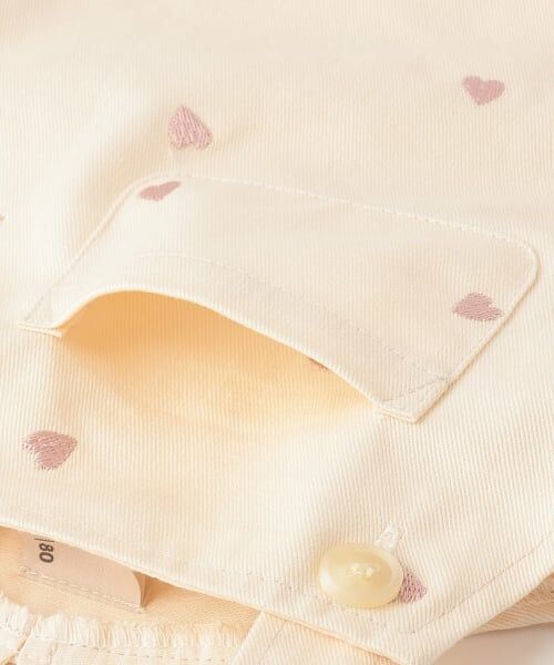 petit main / プティマイン ベビー・キッズウエア | 【リンク】刺しゅうサロペSKセットアップ | 詳細7