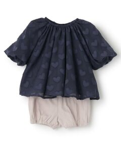 petit main / プティマイン ベビー・キッズウエア | ハートチュニックセットアップ