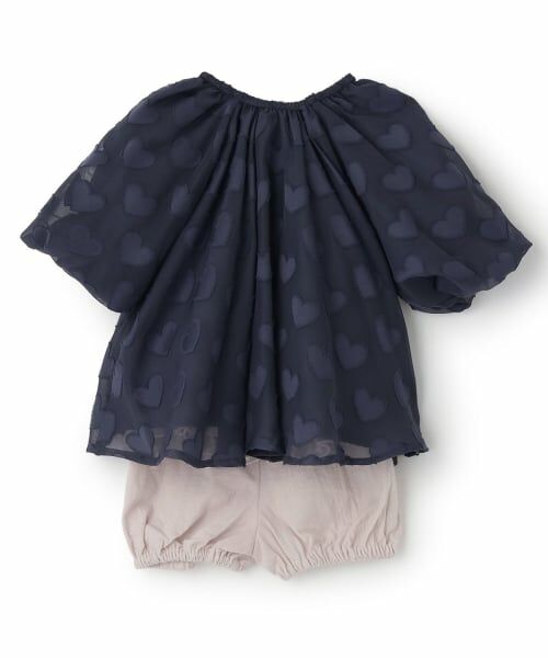 petit main / プティマイン ベビー・キッズウエア | ハートチュニックセットアップ | 詳細1