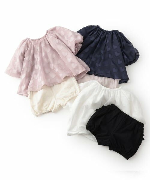 petit main / プティマイン ベビー・キッズウエア | ハートチュニックセットアップ | 詳細10