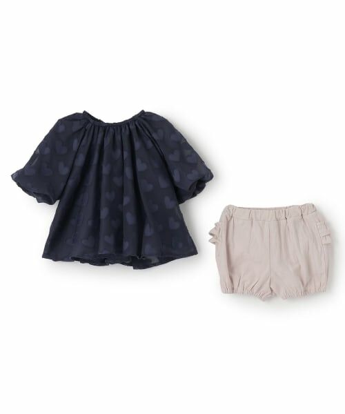 petit main / プティマイン ベビー・キッズウエア | ハートチュニックセットアップ | 詳細2