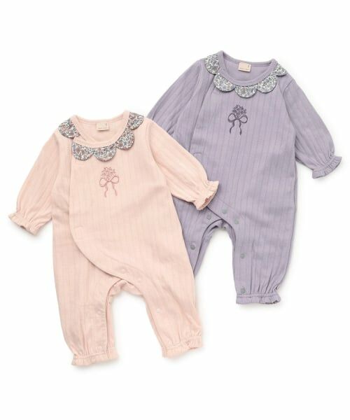 petit main / プティマイン ロンパース | スカラップ衿カバーオール | 詳細10