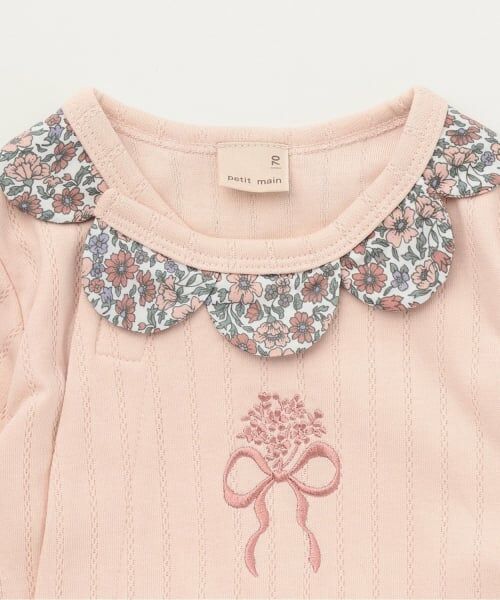 petit main / プティマイン ロンパース | スカラップ衿カバーオール | 詳細2