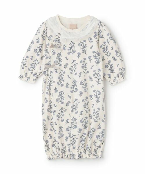 petit main / プティマイン ロンパース | 【弱酸性】フリル衿2WAYオール（ライト ブルー）