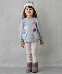 petit main / プティマイン その他パンツ | 【リンク/フワもちっと】ニットハナレギンス