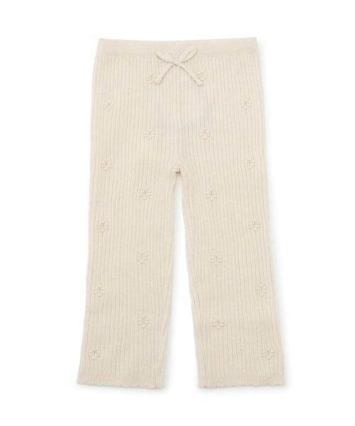 petit main / プティマイン その他パンツ | 【リンク/フワもちっと】ニットハナレギンス（オフ ホワイト）