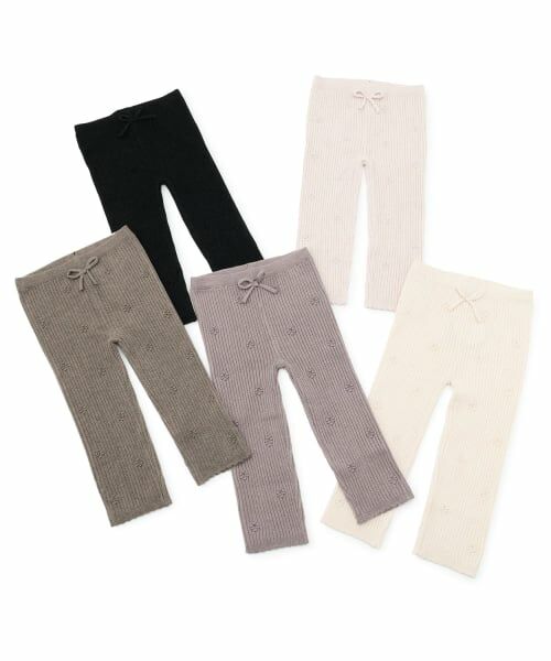 petit main / プティマイン その他パンツ | 【リンク/フワもちっと】ニットハナレギンス | 詳細9