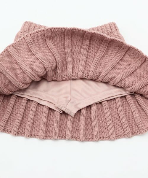 petit main / プティマイン ミニ・ひざ丈スカート | ニットプリーツスカート | 詳細10