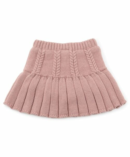 petit main / プティマイン ミニ・ひざ丈スカート | ニットプリーツスカート | 詳細6